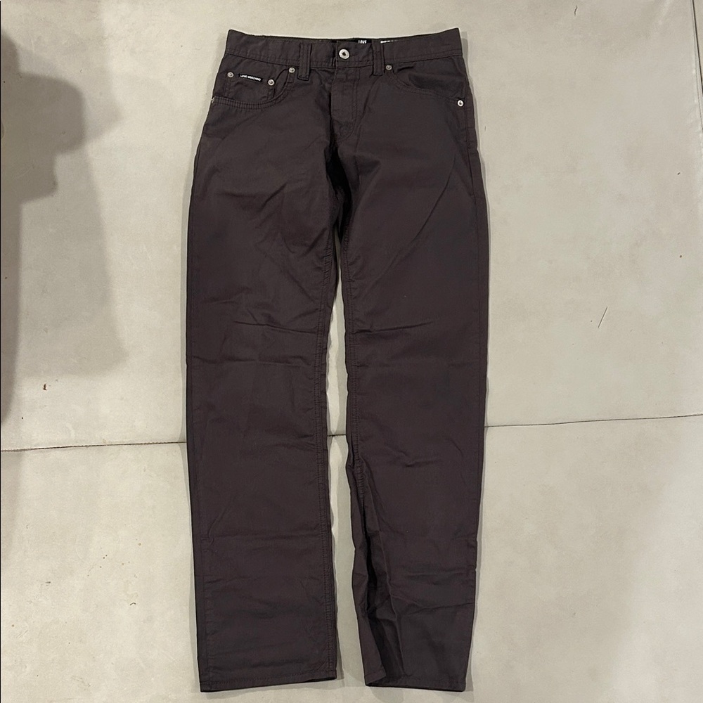 Love Moschino Dark Grey Olive 5 pocket straight leg pants